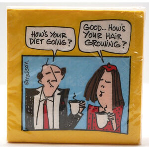VTG Design Design "How's your diet going?" Cocktail Beverage Novelty Napkins